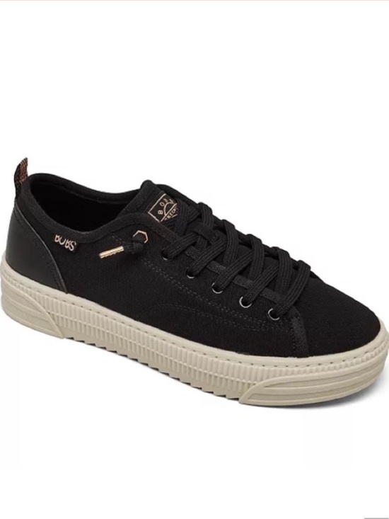 Skechers Shoes - SKECHERS BLACK PLATFORM CASUAL SNEAKER